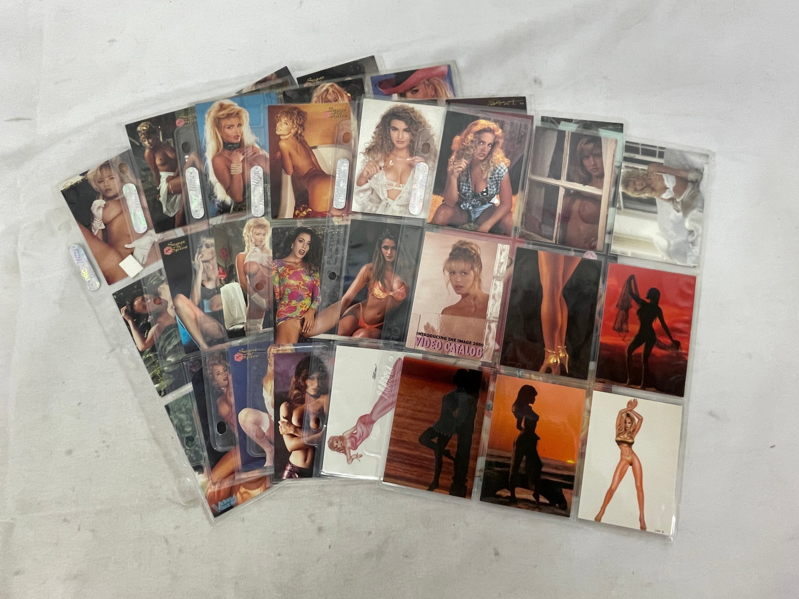 Vintage Adult Erotic Trading Card Collection Lot - Some Signed: Vintage Adult Erotic Trading Card Collection Lot - Some Signed