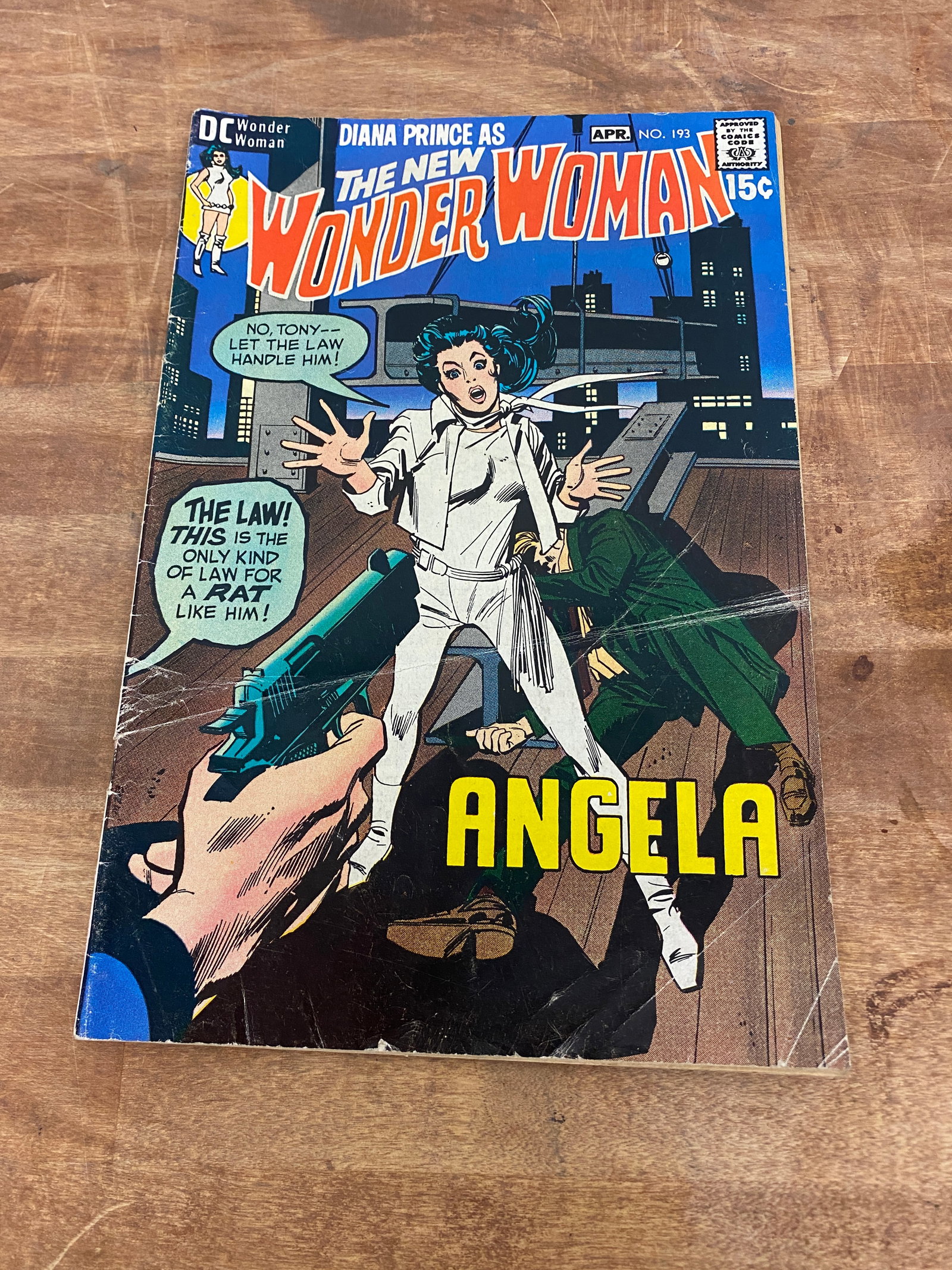 Wonder Woman #193 DC Comics Diana Prince 'Angela' Issue 1971: Wonder Woman #193 DC Comics Diana Prince 'Angela' Issue 1971