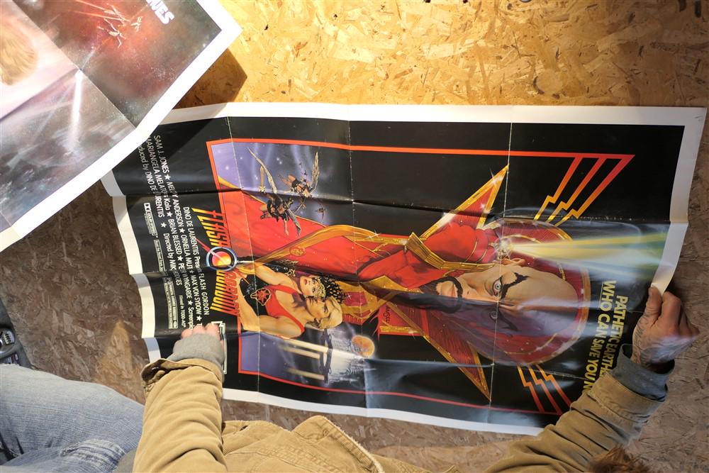 3 Movie Poster Lot Inc. Flash Gordon: Bid with us in person 11/24 in Lancaster, Ohio or we will drop at our shipper for a $3 fee.