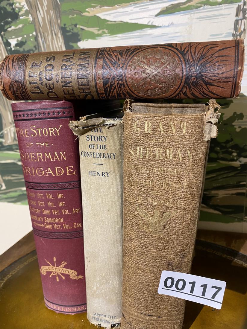 Group of Four Old Civil War books including Confederate: Free pickup or we'll carefully transport to the shipper for a $3 fee. They will call you to make shipping arrangements.