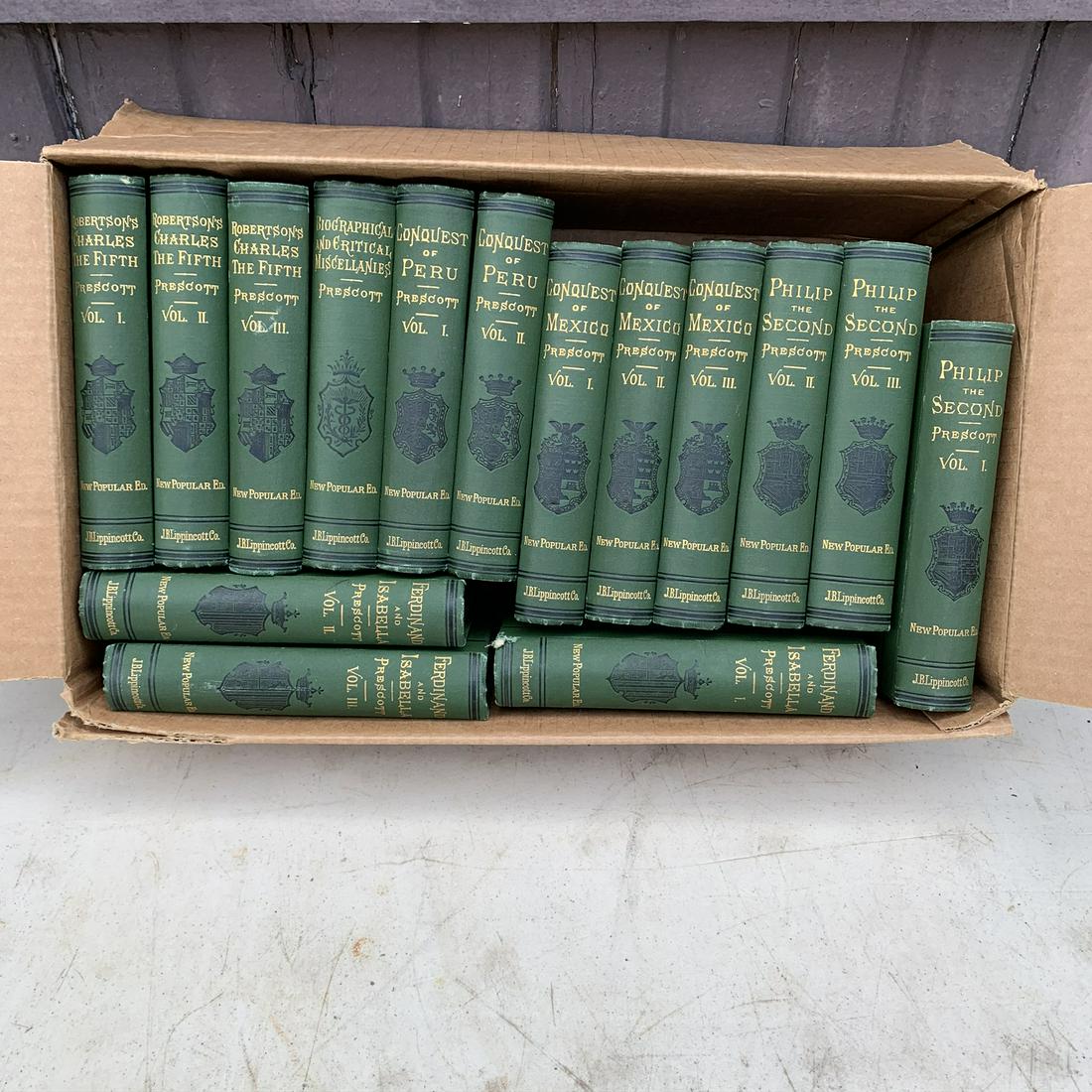 Multi Volume Set of Popular Works books: JB Lippincott Co. Free pickup or we'll drop off at shipper for $3 delivery Fee.