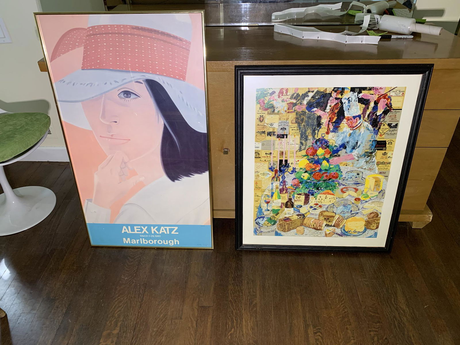 2 Framed Prints - Leroy Neiman and Alex Katz (pencil (1 of 14)