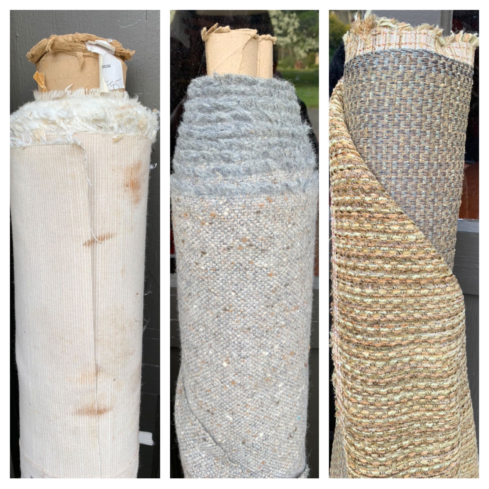 3 Bolts of Mid-century Upholstery Fabric (1 of 5)