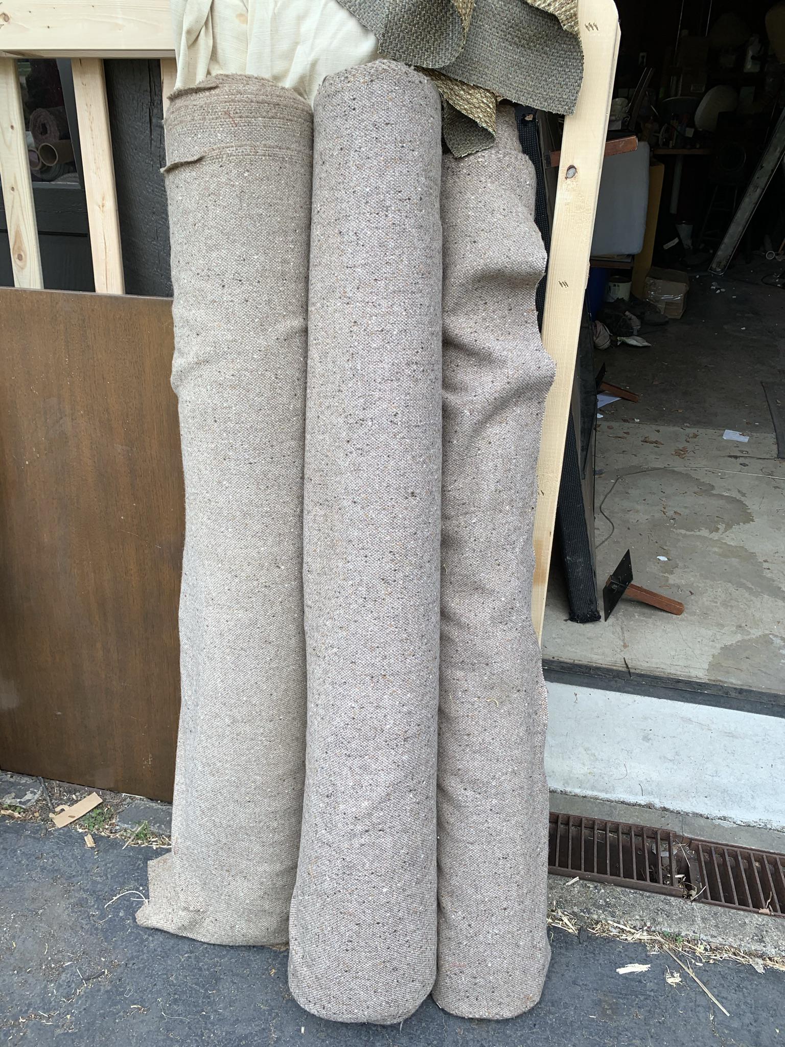 Group lot of rolled vintage upholstery fabric (1 of 5)