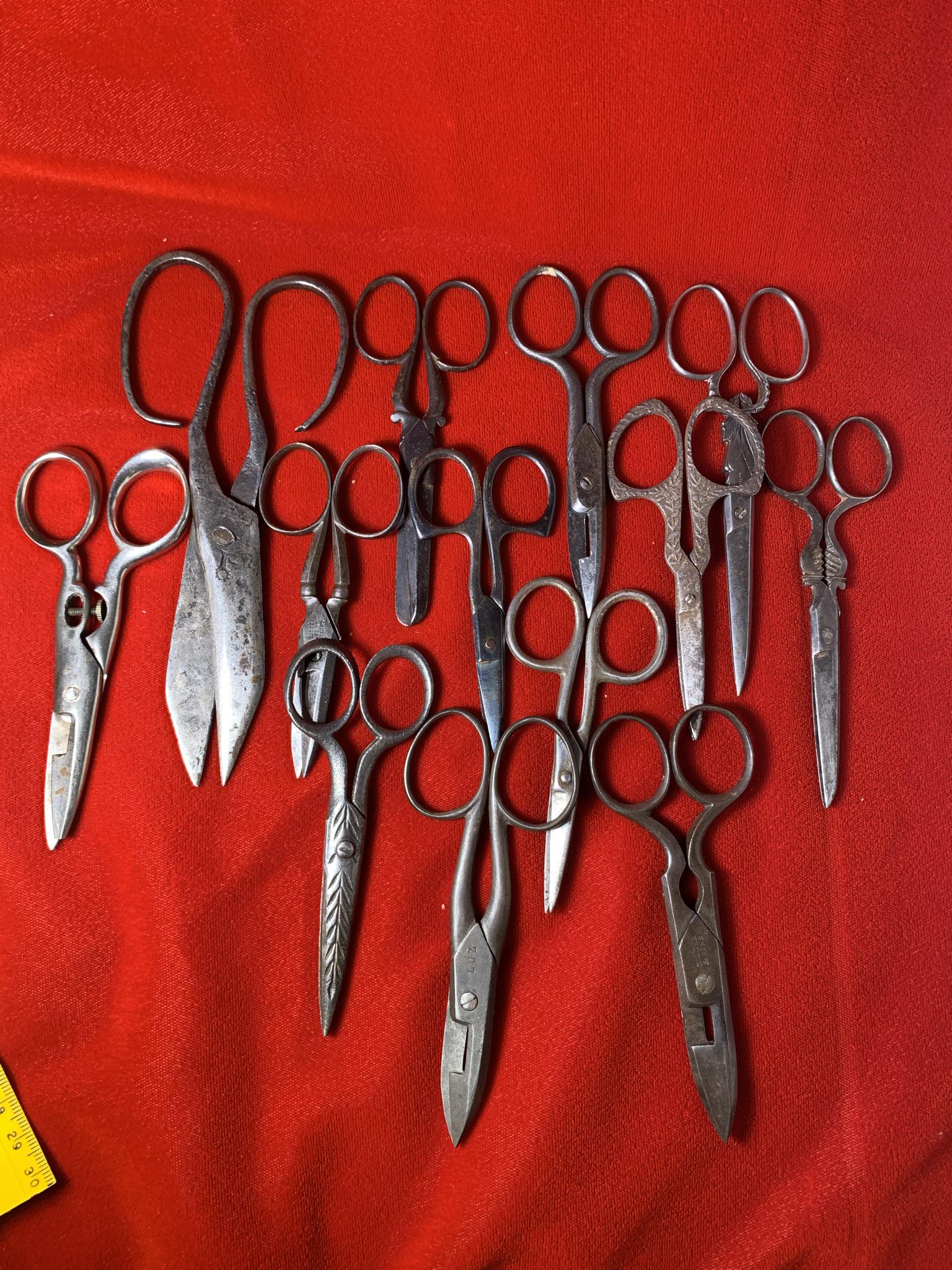 13 Pairs of Ornate Scissors. See Photos For Extra: Free pickup or we will drop at the shipper for a $3 fee.