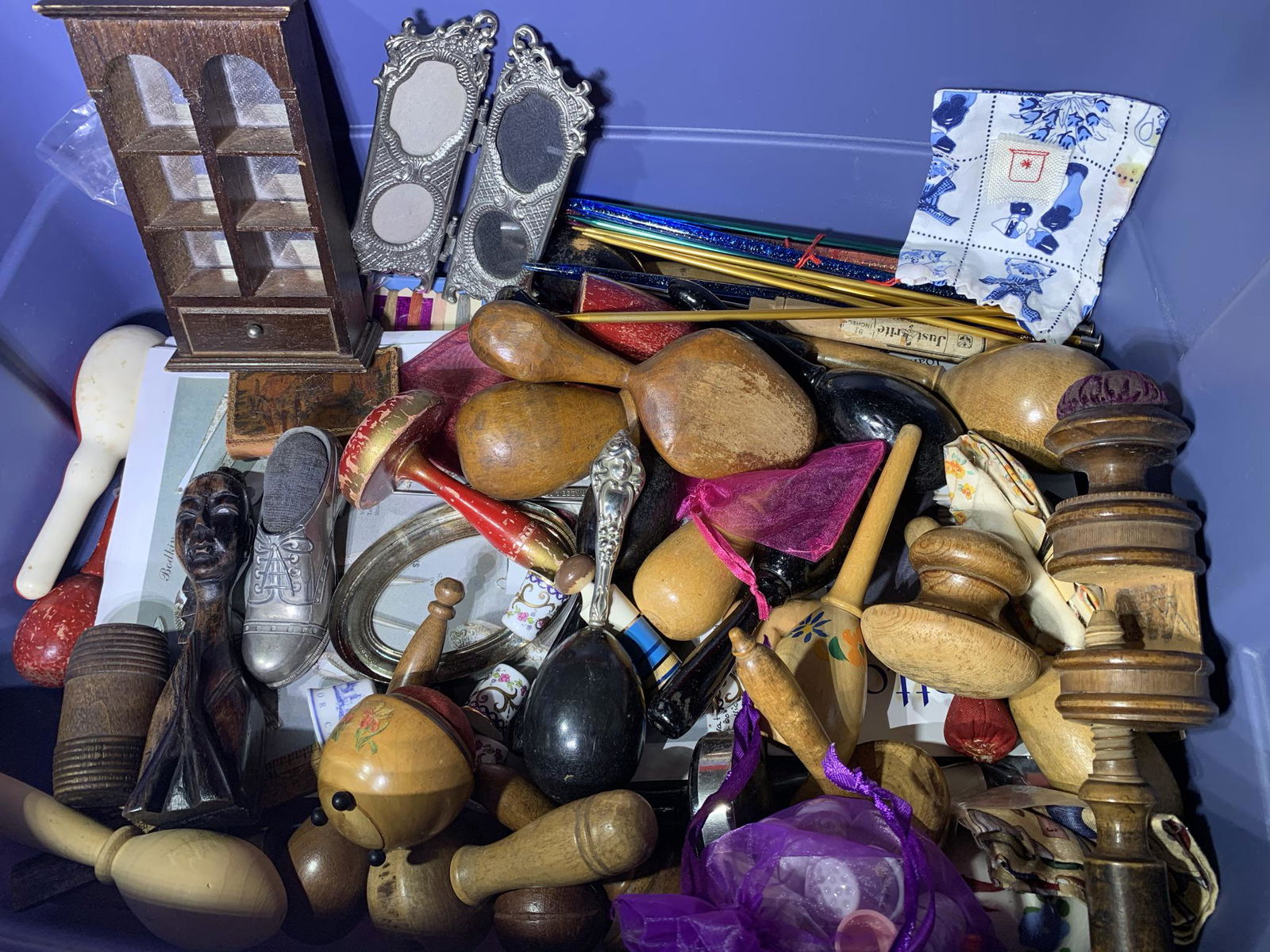 Great Assortment of Vintage Sewing, Frames & More.  See (1 of 7)