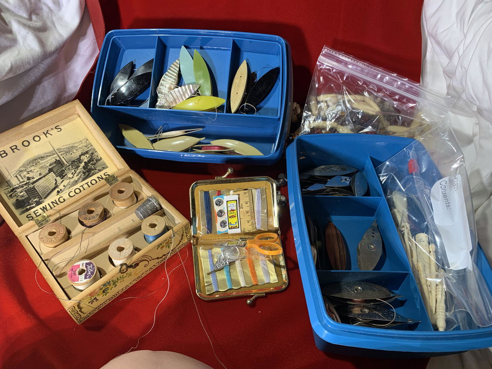 Spool Box, Thread Holders, Costume Jewelry & More.  See (1 of 16)