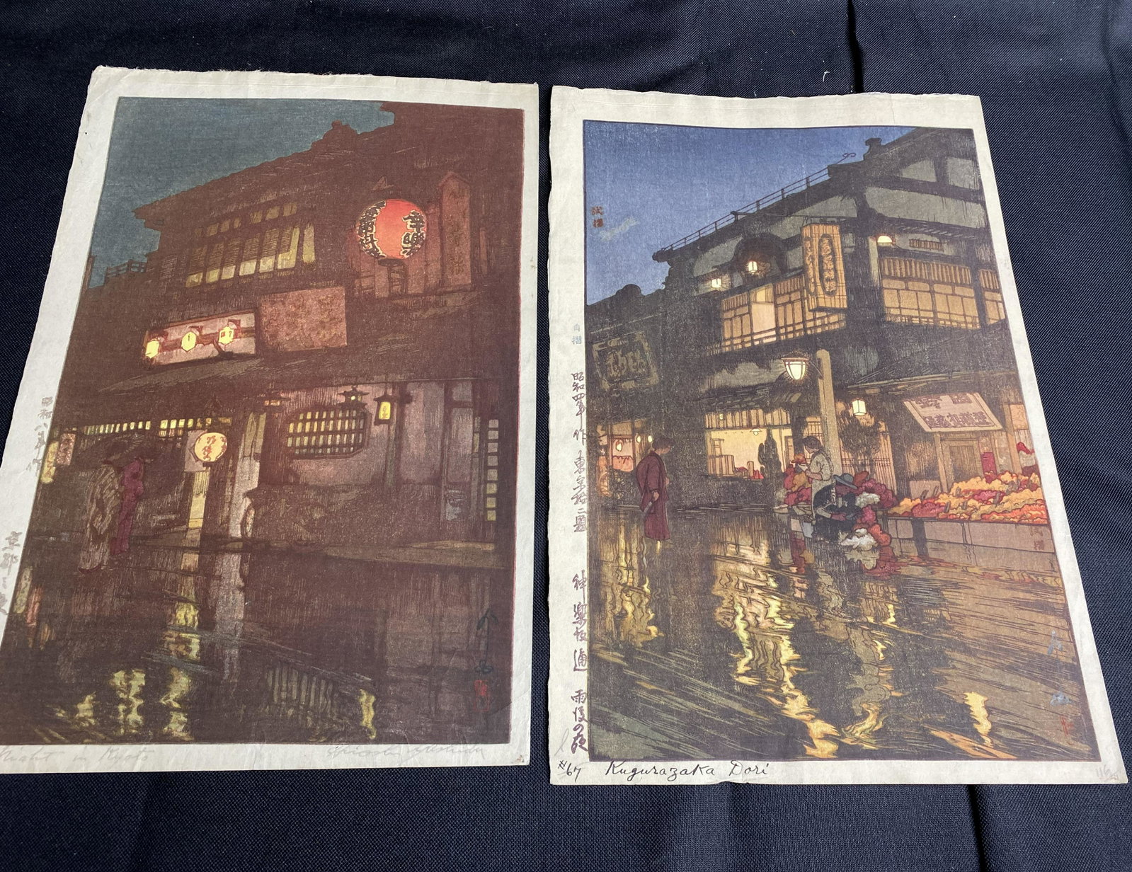 2 Antique Japanese Woodblock Prints Yoshida Hiroshi.: 2 Antique Japanese Woodblock Prints Yoshida Hiroshi. Free pickup or we'll drop at our shipper for a $3 fee