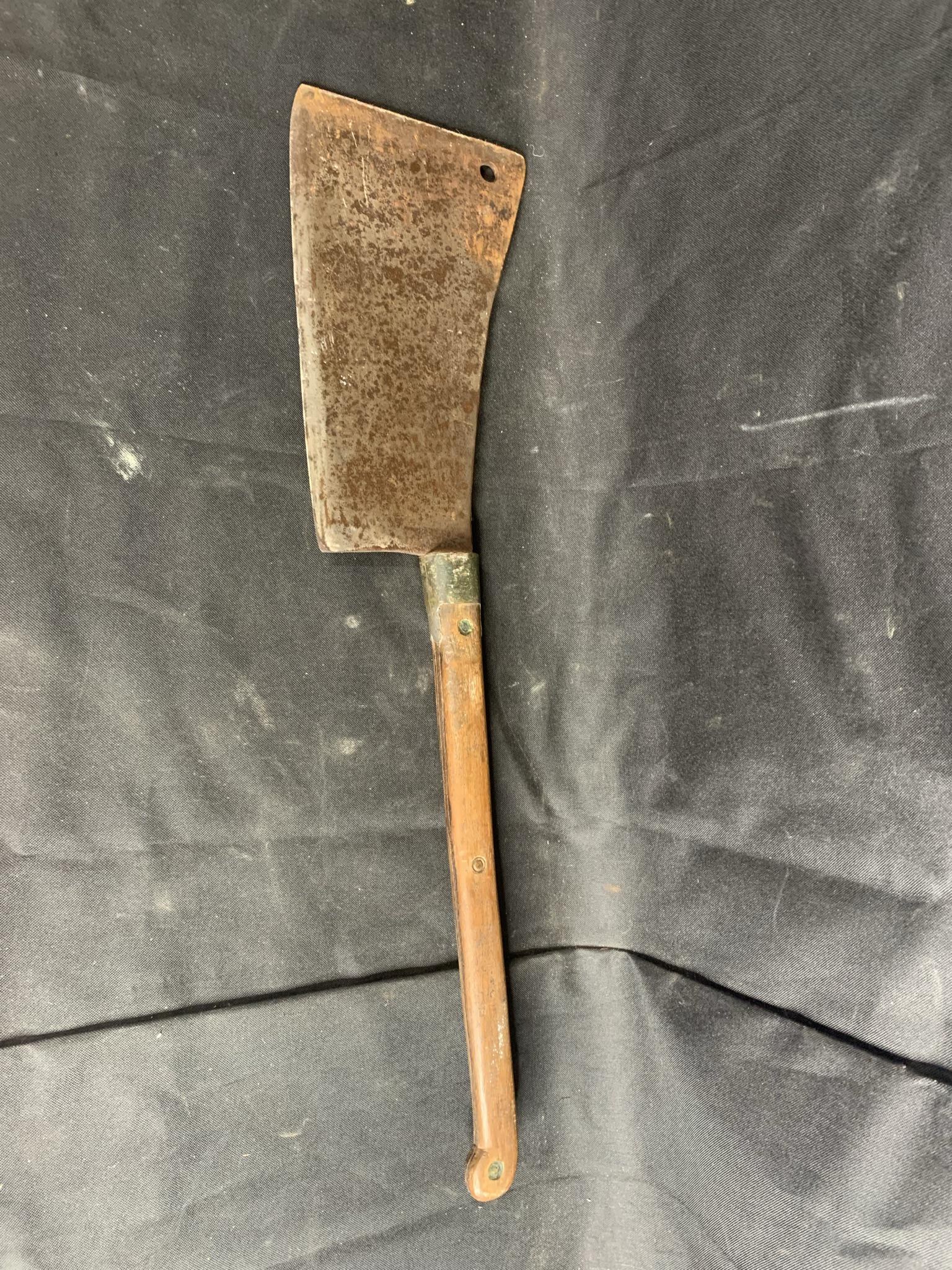 Very Large Meat Cleaver: Shipping not available, you must pickup during the pickup window of Noon to 4 pm.