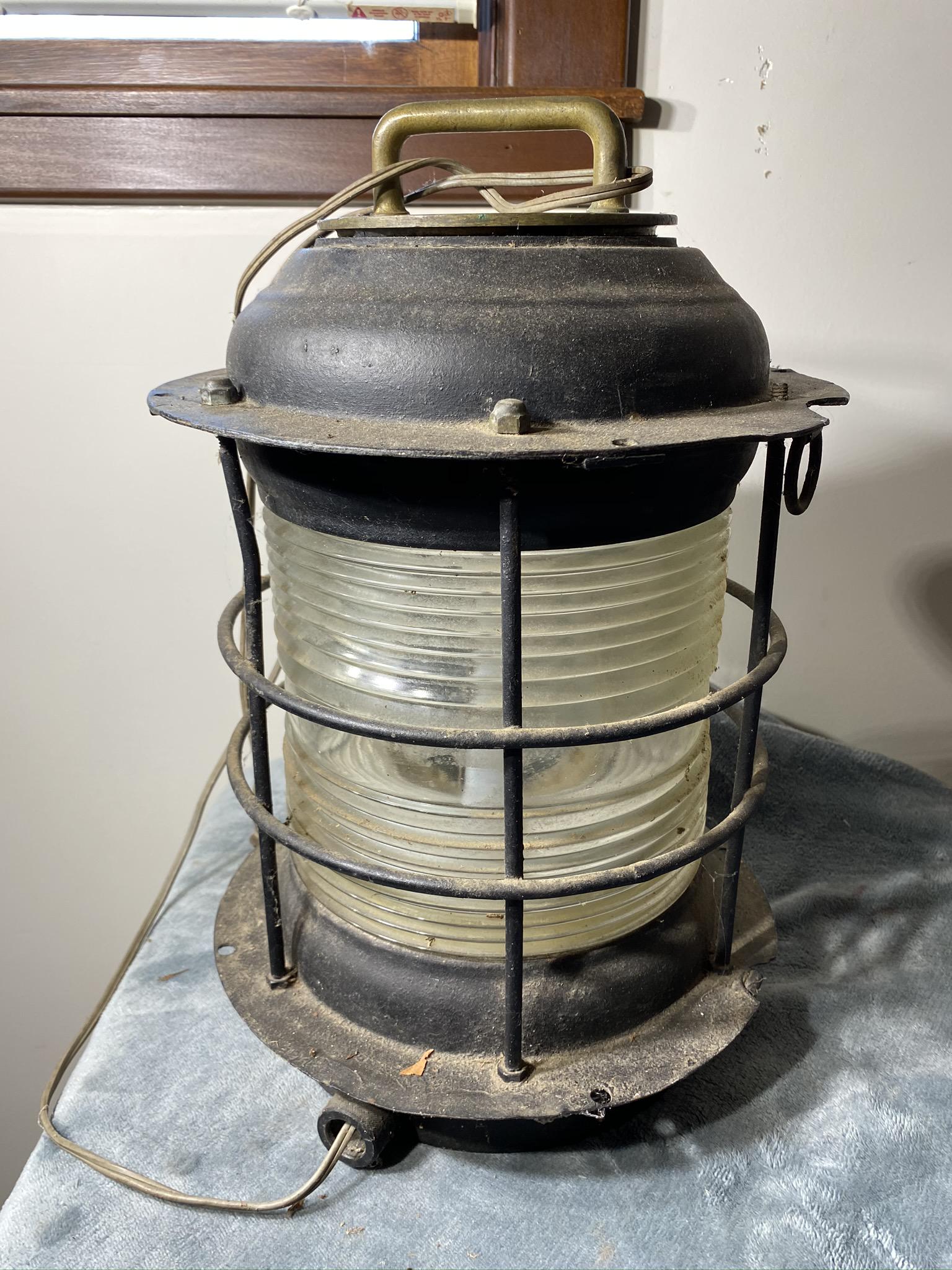 Large Vintage Nautical Lantern Wired for household (1 of 9)