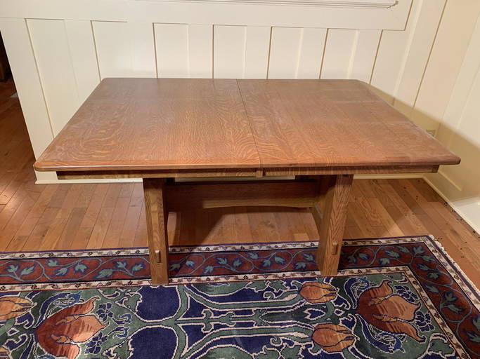 Amish Oak Mission Style Dining Table. Jan 29, 2022 Burns Auction
