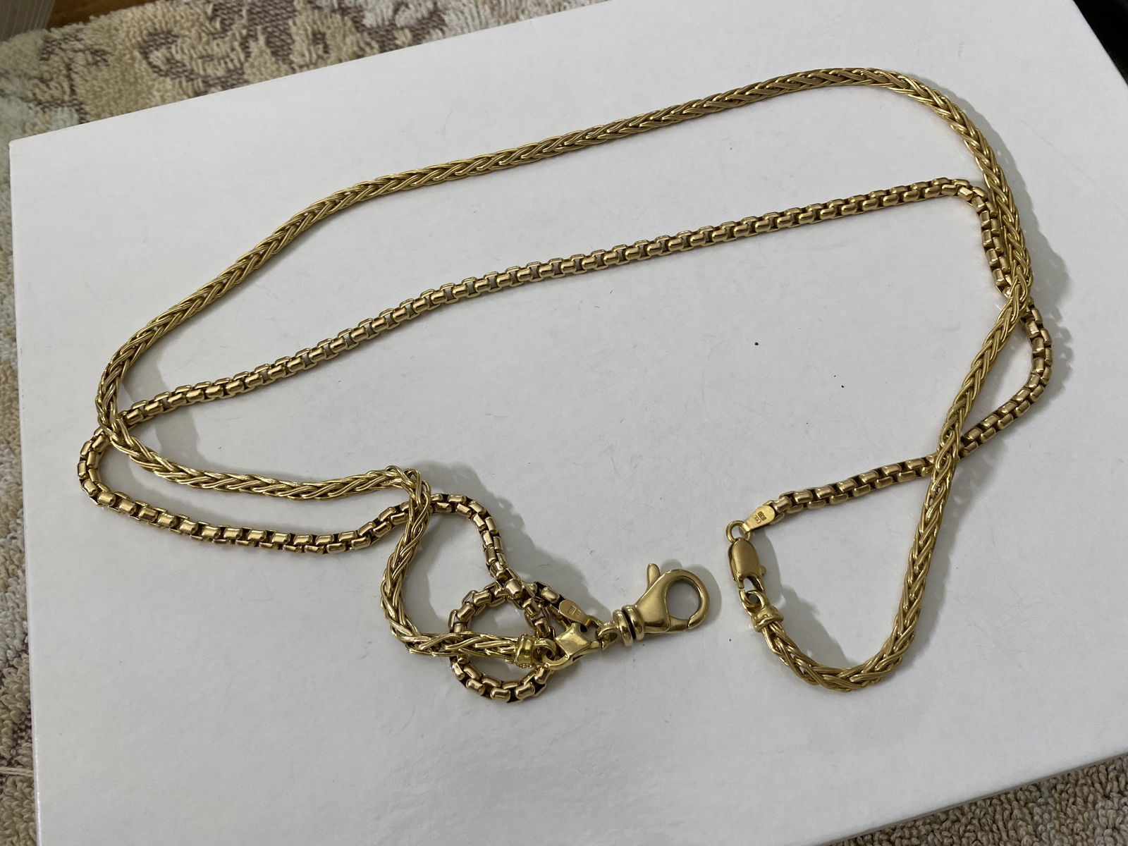 Heavy 14k Gold Chain - 23.8 grams - 36". (1 of 6)
