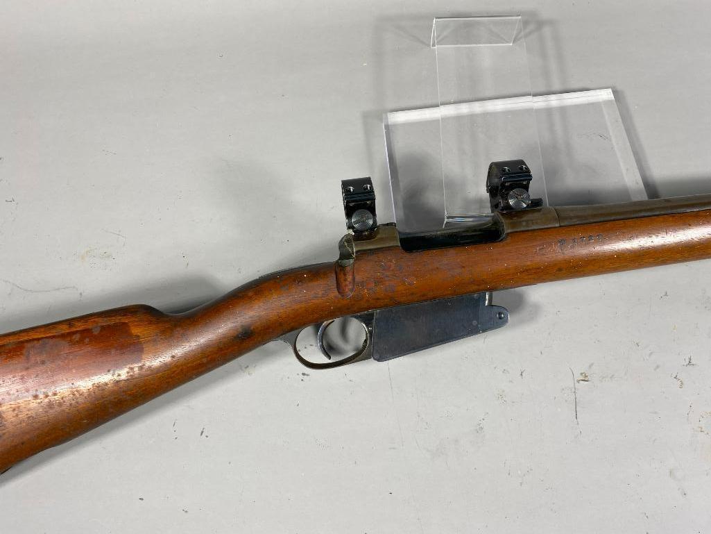 Argentina Model 1891 Carbine w/308 Win Barrel No Bolt: Argentina Model 1891 Carbine w/308 Win Barrel No Bolt. Brand: Argentina Serial: W1727 Caliber: 308 Win Model: 1891 Carbine Condition: No Bolt otherwise good Notes: No bolt FFL check required: Yes C&R 