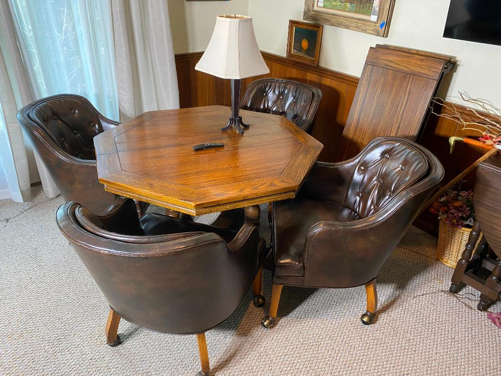 Ethan allen game table and chairs deals