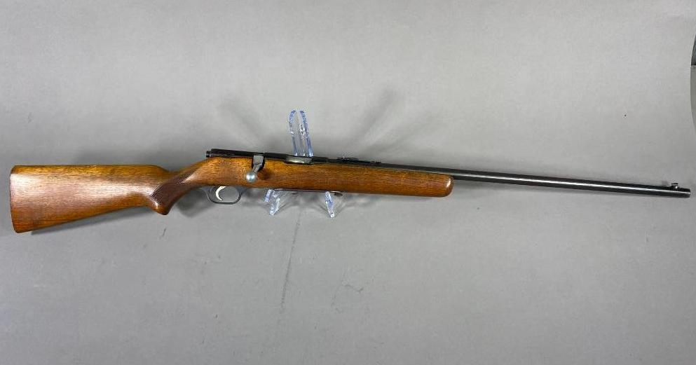 Savage Model 4C Rifle in 22LR: BRAND: Savage SERIAL: NSN CALIBER/GAUGE: 22 S/L/LR MODEL: 4C CONDITION: Good BACKGROUND CHECK: Yes OTHER INFO: 43.75 inches Long, No Magazine SHIPPING: In-house shipping available. Pickup is Monday, J