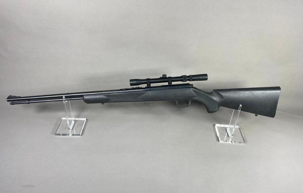 Marlin Model 983T in 22 Win Mag Rifle w/Scope: BRAND: Marlin SERIAL: 93613454 CALIBER/GAUGE: 22 Win Mag MODEL: 983T CONDITION: Good BACKGROUND CHECK: Yes OTHER INFO: 41 inches Overall Length SHIPPING: In-house shipping available. Pickup is Monday,