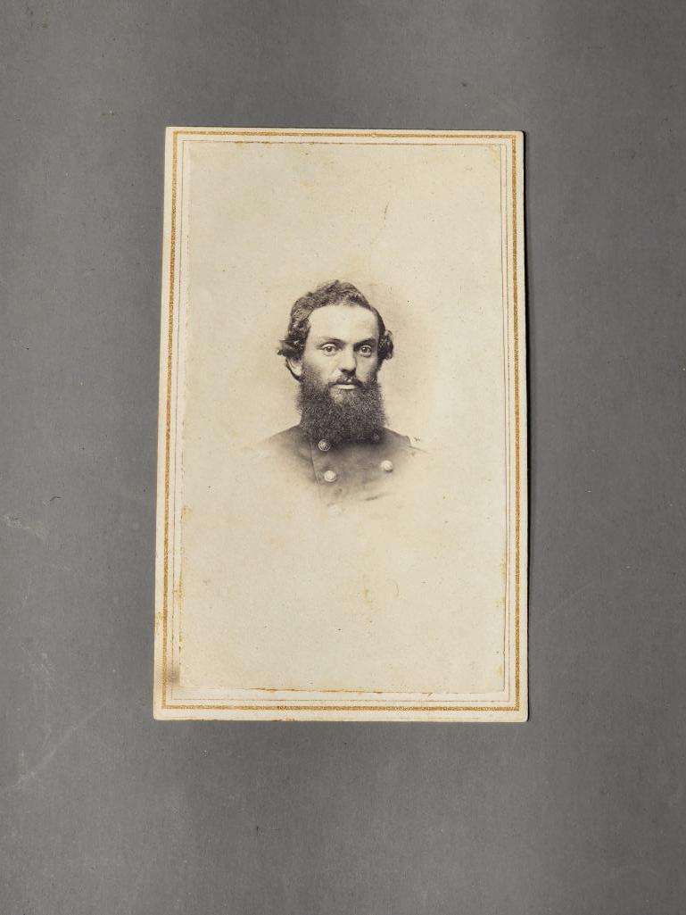 Civil War Era CDV ID'd with Tax Stamp Brooks: SHIPPING: In-house shipping available. Pickup is Monday, June 5 from 2 pm to 7 pm and Tuesday, June 6 from Noon to 5 pm in Carroll, Ohio 43112 or we will provide in-house shipping for this item. Sales