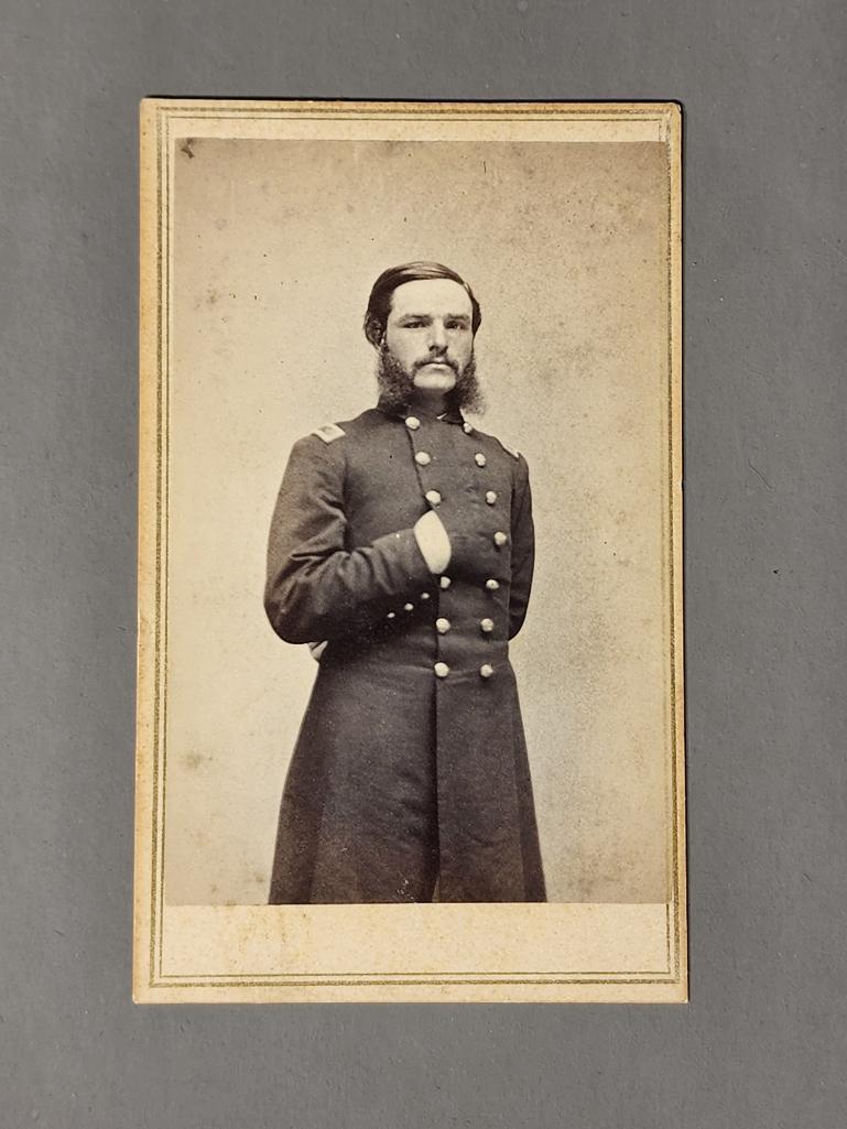 Civil War CDV Photo Handsome Dapper Officer: SHIPPING: In-house shipping available. Pickup is Monday, June 5 from 2 pm to 7 pm and Tuesday, June 6 from Noon to 5 pm in Carroll, Ohio 43112 or we will provide in-house shipping for this item. Sales