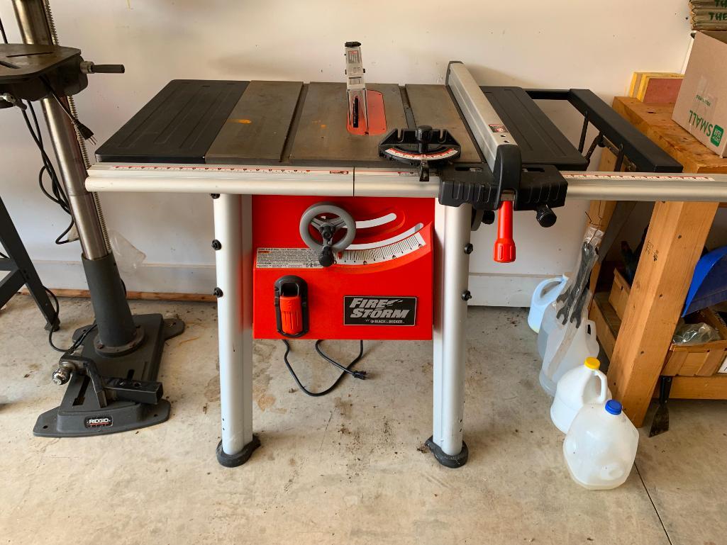 Firestorm cheap table saw