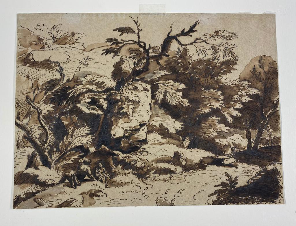 Pen & Ink Drawing Attributed to Claude Lorrain (1 of 15)