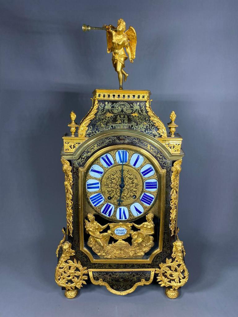 c. 1690 French Boulle Bracket Clock Hommet Paris (1 of 19)