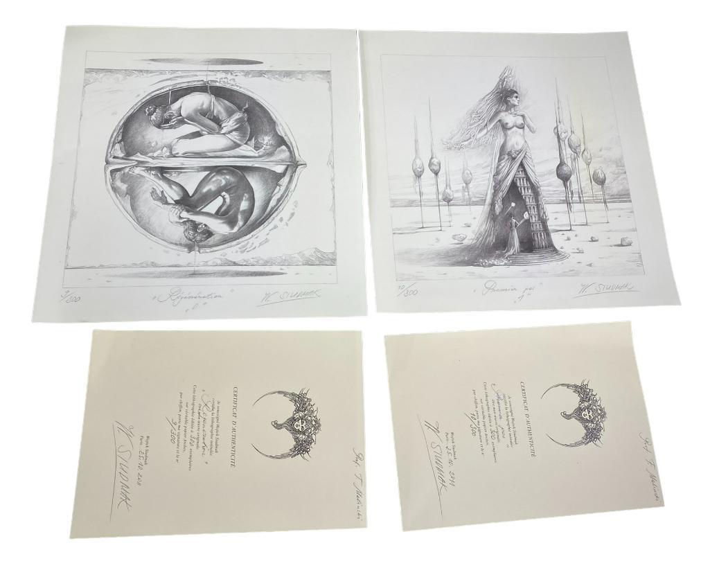 2 Signed Lithographs by Wojtek Siudmak (1 of 9)
