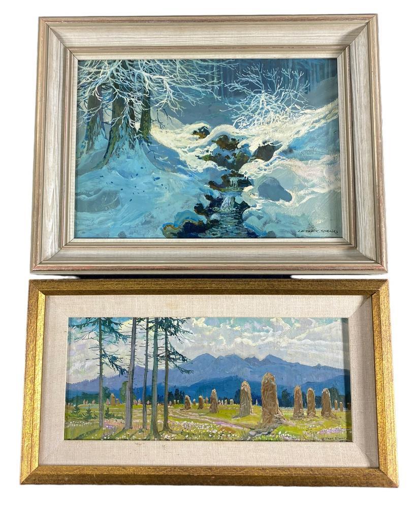 2 Oil on Board Paintings by Leszek Stanko - Poland (1 of 7)