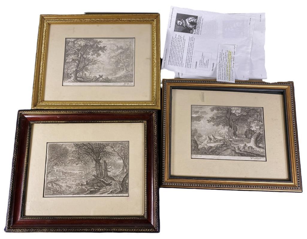 (3) 16th- 17th century Etchings by Marco Sadeler (1 of 8)