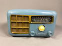 Vintage Blue Hallicrafters Continental Tube Radio