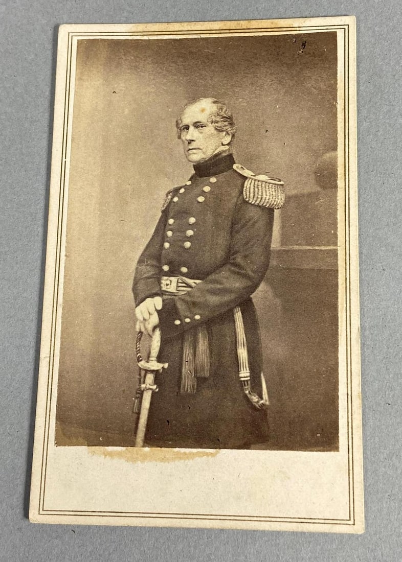 CIVIL WAR CDV OF UNION MAJ GENERAL JOHN WOOL: E.A. Anthony CDV of Major General John E. Wool, The oldest General to serve on either side during the Civil War. Wool served with distinction during the War of 1812, Mexican War, and Civil War. He was