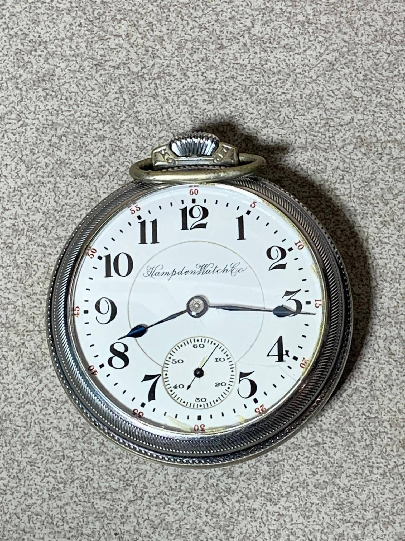 Hampden Watch Co. Pocket Watch Auction