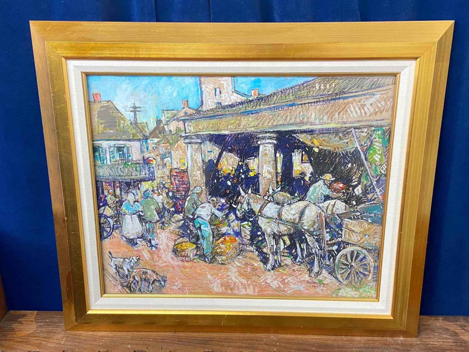 Original Leslie Cope Painting Acrylic on Paper. (1 of 6)