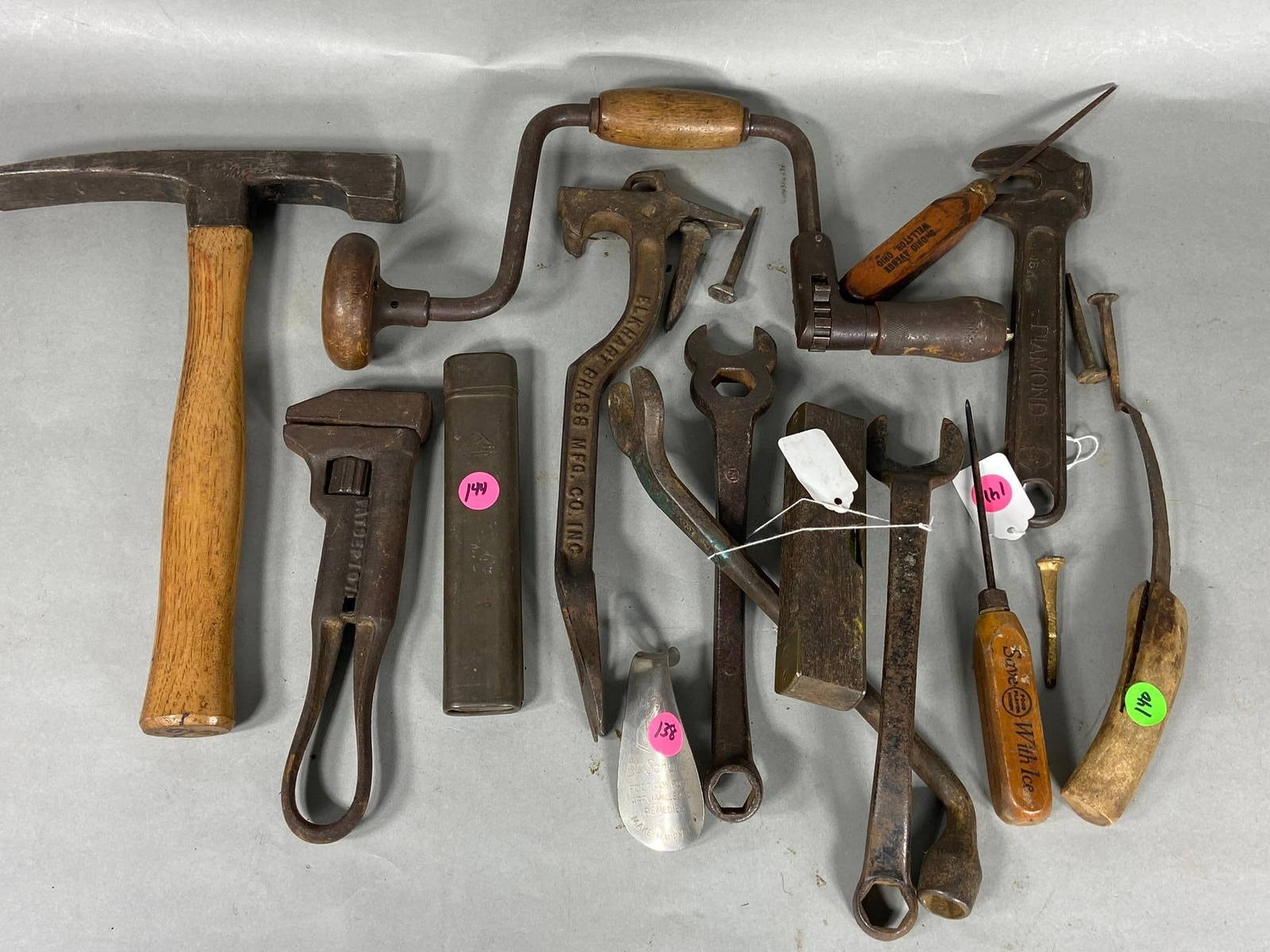 Great Group Of Antique Tools. Auction
