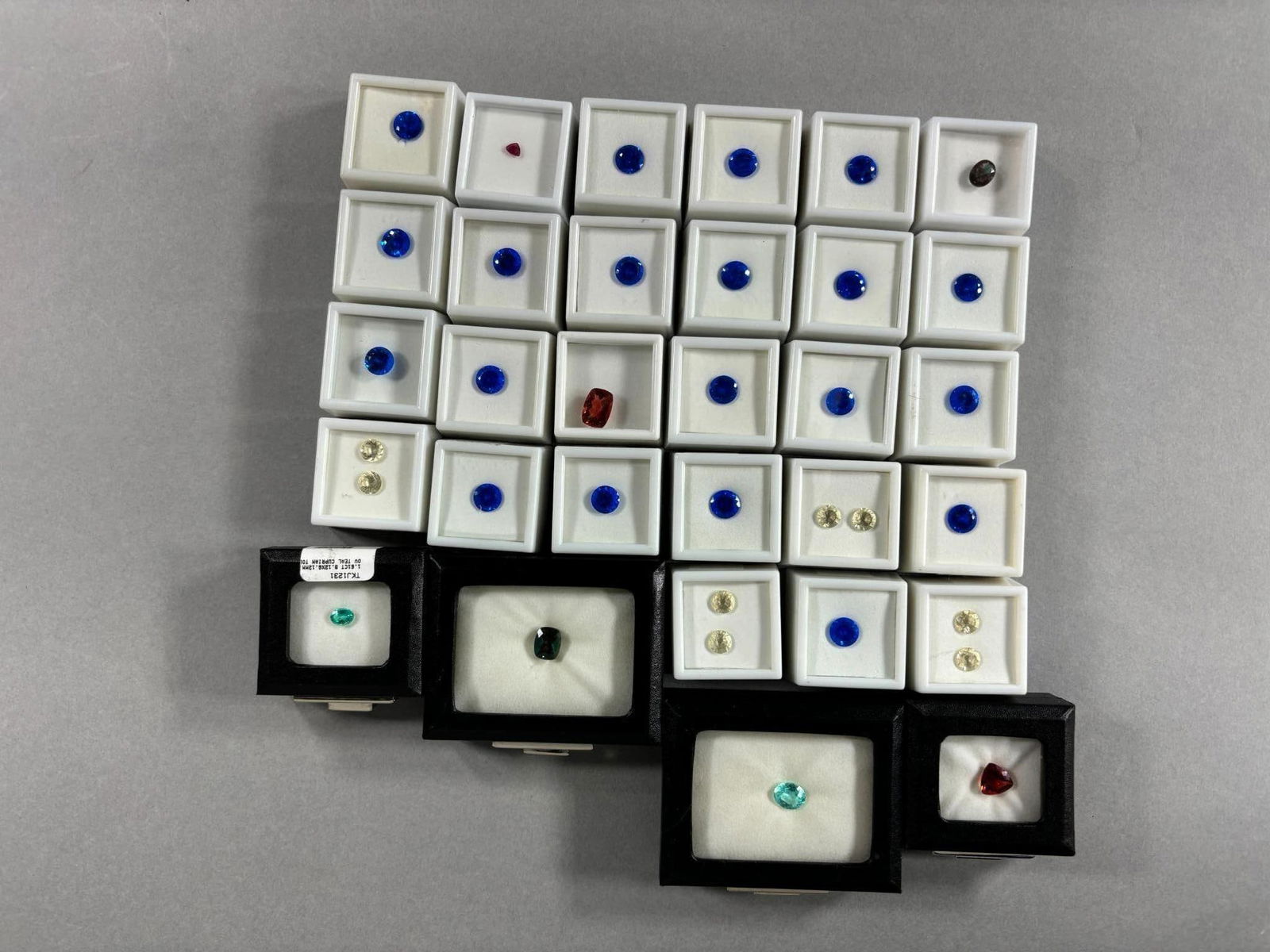 Large Lot of Faceted Cut Gemstones Spinel, Labradorite, Cuprian, Bixbite: Large Lot of Faceted Cut Gemstones Spinel, Labradorite, Cuprian, Bixbite. To see up to 100 photos of this lot, please find this sale on LiveAuctioneers. In-house shipping is available. Pickup is Frida