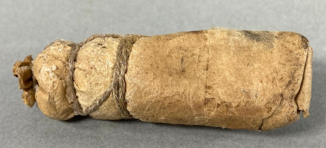 CIVIL WAR .69 CAL BUCK & BALL CARTRIDGE: Civil War original .69 caliber buck & ball musket cartridge as used by Confederate and Union forces. Complete In-house shipping is available. Pickup is Monday, April 29th from 11 am to 3 pm in Carroll