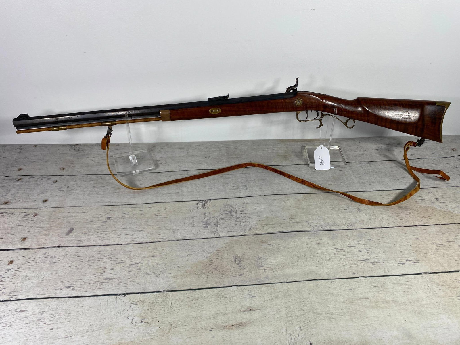 Vintage Percussion Black Powder Rifle Thompson Center 45 Cal.: In good shape. Action works well. 29" total length. This firearm is Pre 1898 or percussion, so no background check is required. You may pick up or we can ship directly to you. In-house shipping is ava