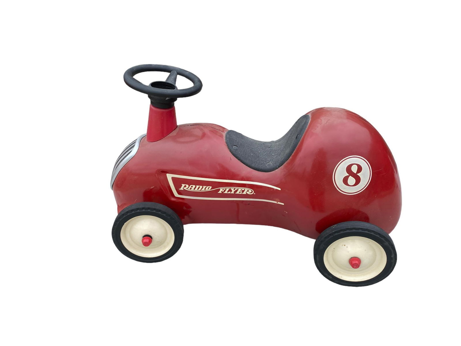 Contemporary Radio Flyer Sit On and Ride Race Car: In-house shipping is available. Pickup is Tuesday, June 4th from 1 pm to 7 pm and Wednesday, June 5 from 11 am to 3 pm at our offices in Carroll, OH 43112 or we will provide in-house shipping for this