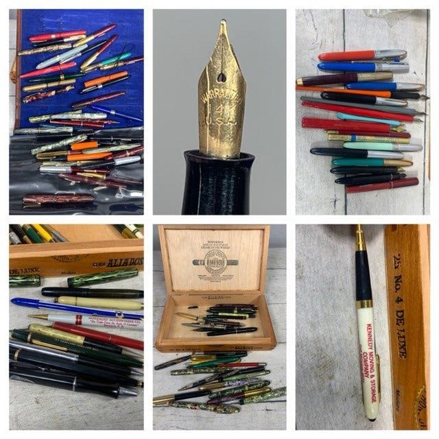 Large Group of Fountain Pens and Mechanical Pencils: In-house shipping is available. Pickup is Friday, August 9th from 11 am to 7 pm at our offices in Carroll, OH 43112 or we will provide in-house shipping for this item. Once packed up we will send you 