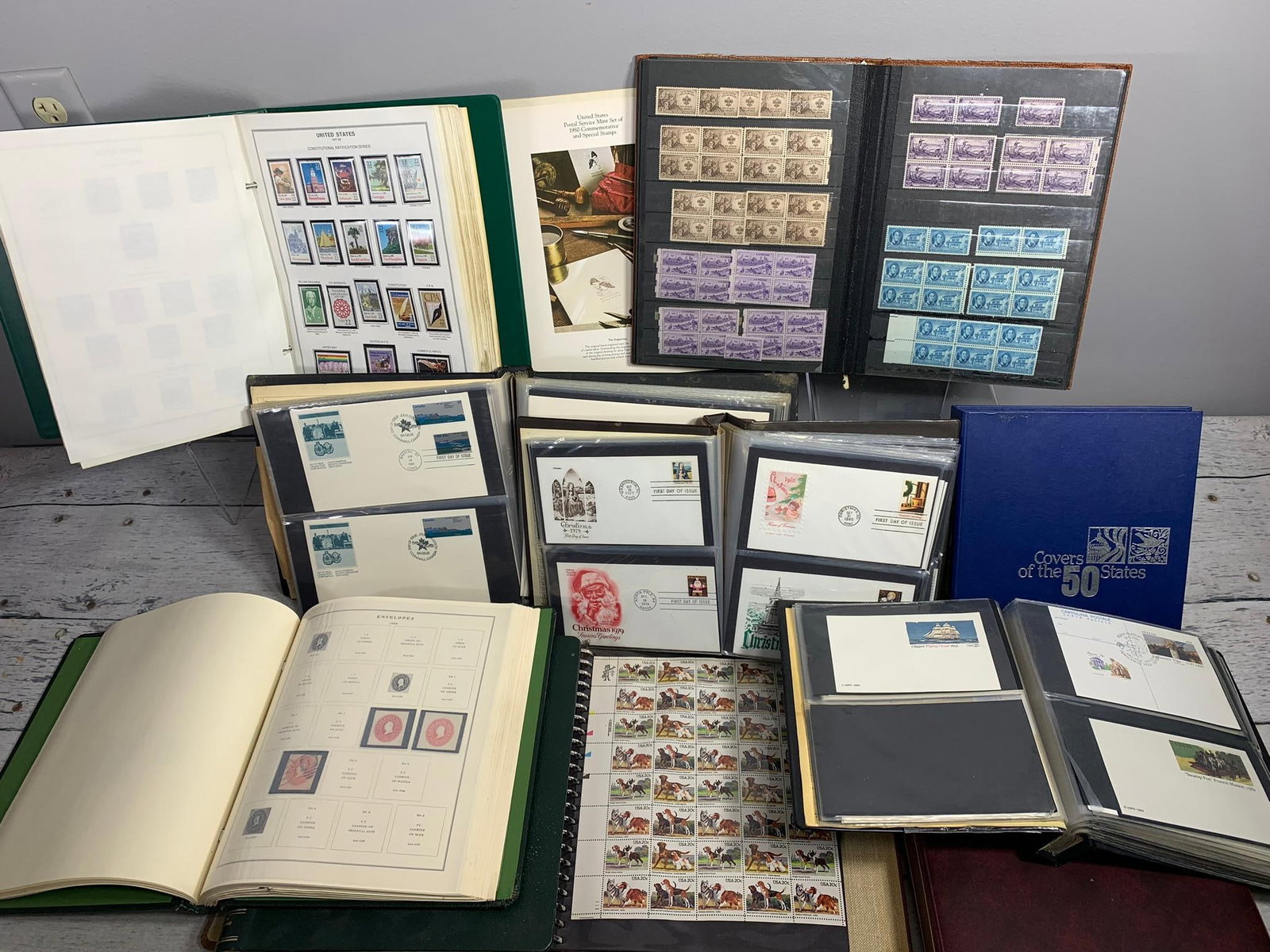 Collection of Vintage Stamps and Covers: In-house shipping is available. Pickup is Friday, August 9th from 11 am to 7 pm at our offices in Carroll, OH 43112 or we will provide in-house shipping for this item. Once packed up we will send you 