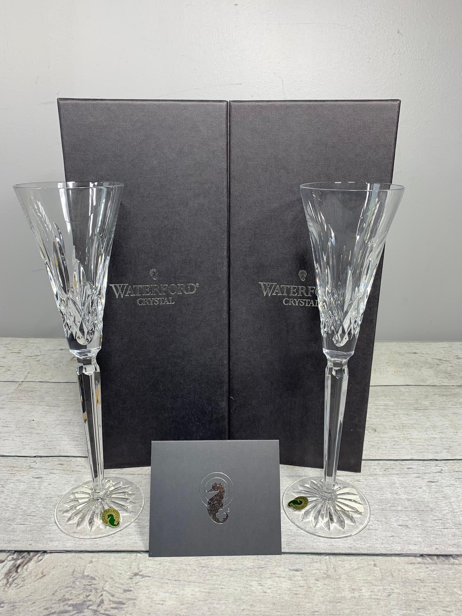 A Pair of Waterford Lismore Crystal Stemmed Glasses: In-house shipping is available. Pickup is Friday, August 9th from 11 am to 7 pm at our offices in Carroll, OH 43112 or we will provide in-house shipping for this item. Once packed up we will send you 