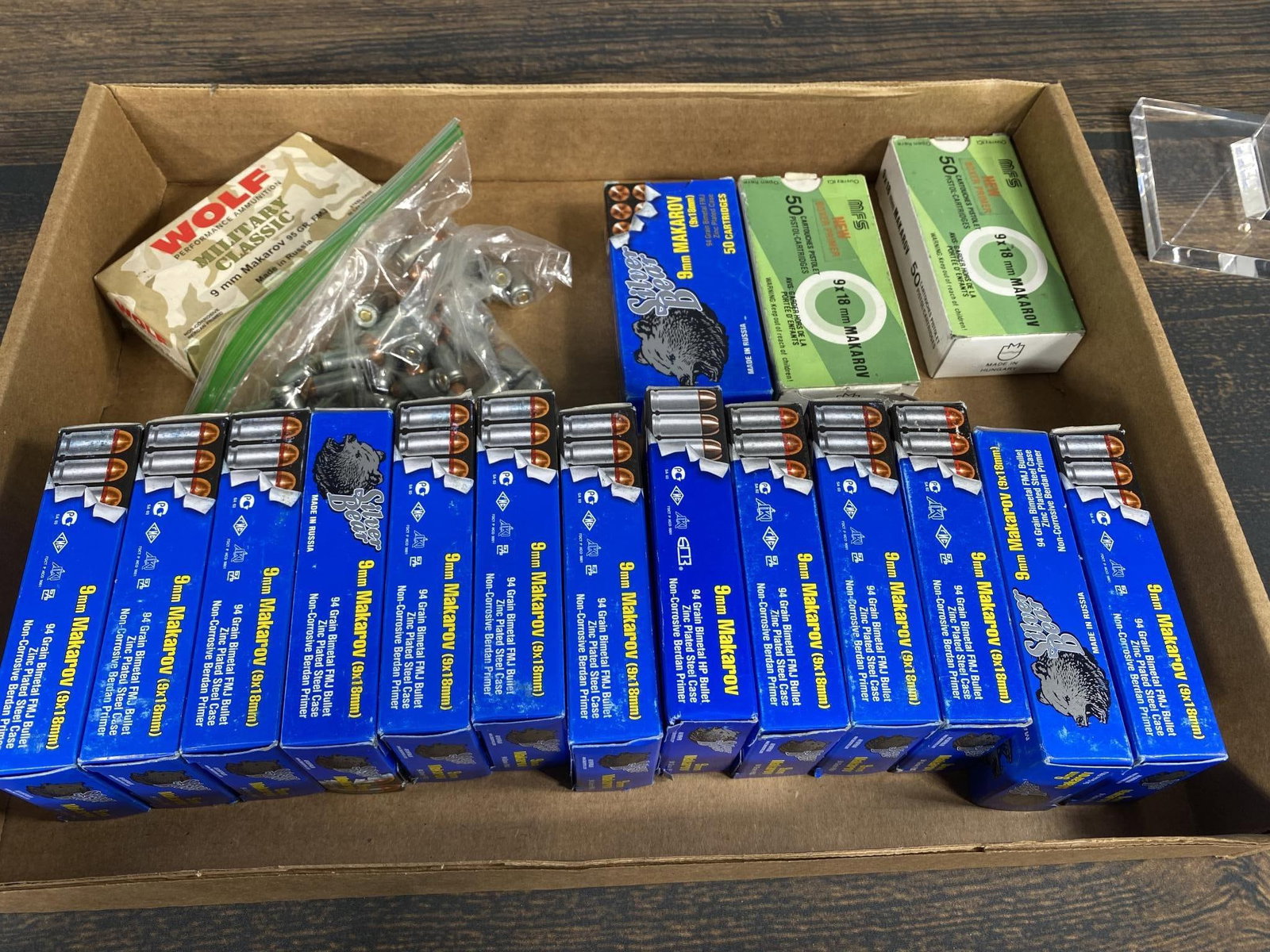Large Lot of 9 mm Makarov Ammunition Approx 875 Rnds Russian: In-house shipping is available. Pickup is Friday, August 9th from 11 am to 7 pm at our offices in Carroll, OH 43112 or we will provide in-house shipping for this item. Once packed up we will send you 