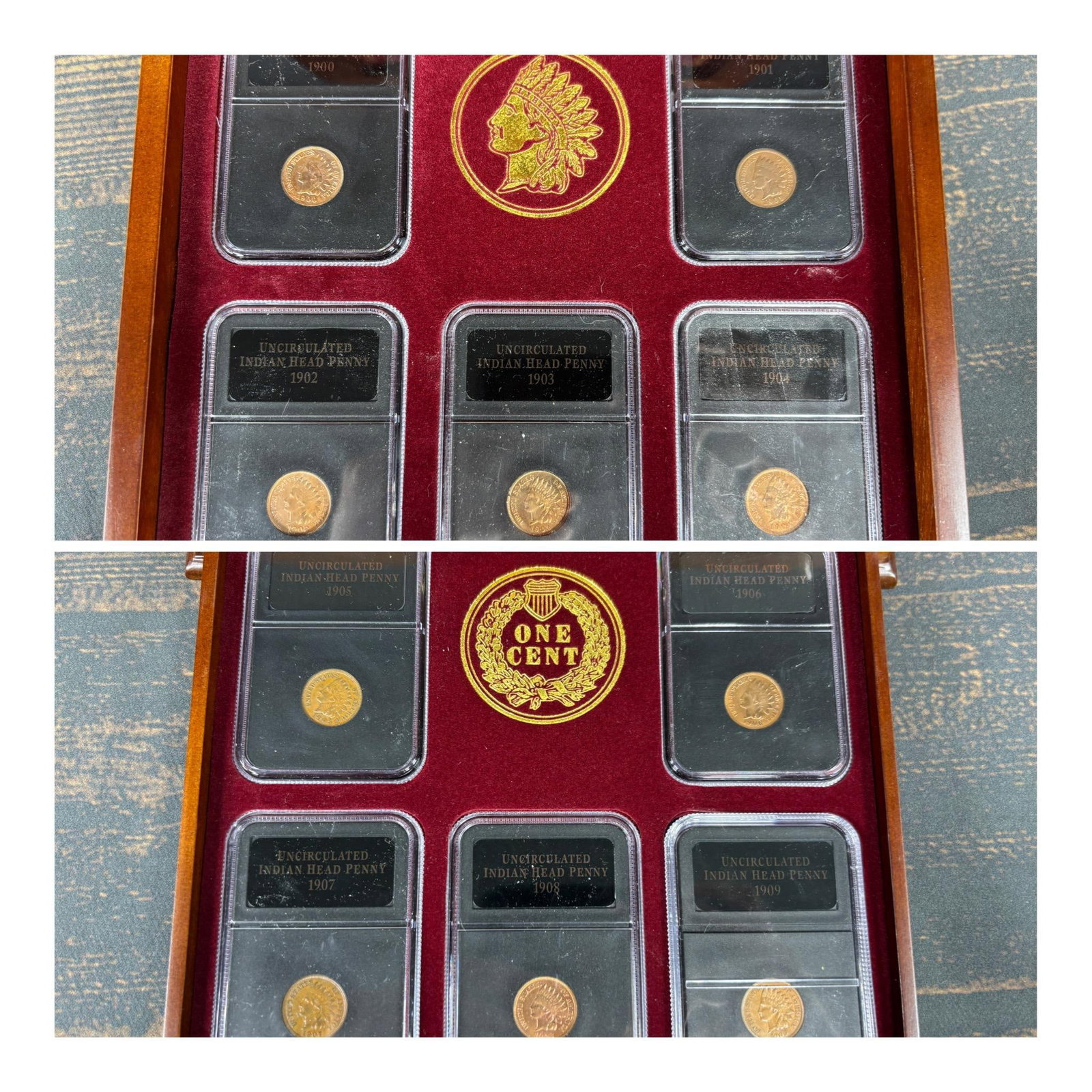 Collector Set Indian Head Penny Coins 10 in Total: In case. In-house shipping is available. Pickup is Friday, August 9th from 11 am to 7 pm at our offices in Carroll, OH 43112 or we will provide in-house shipping for this item. Once packed up we will 