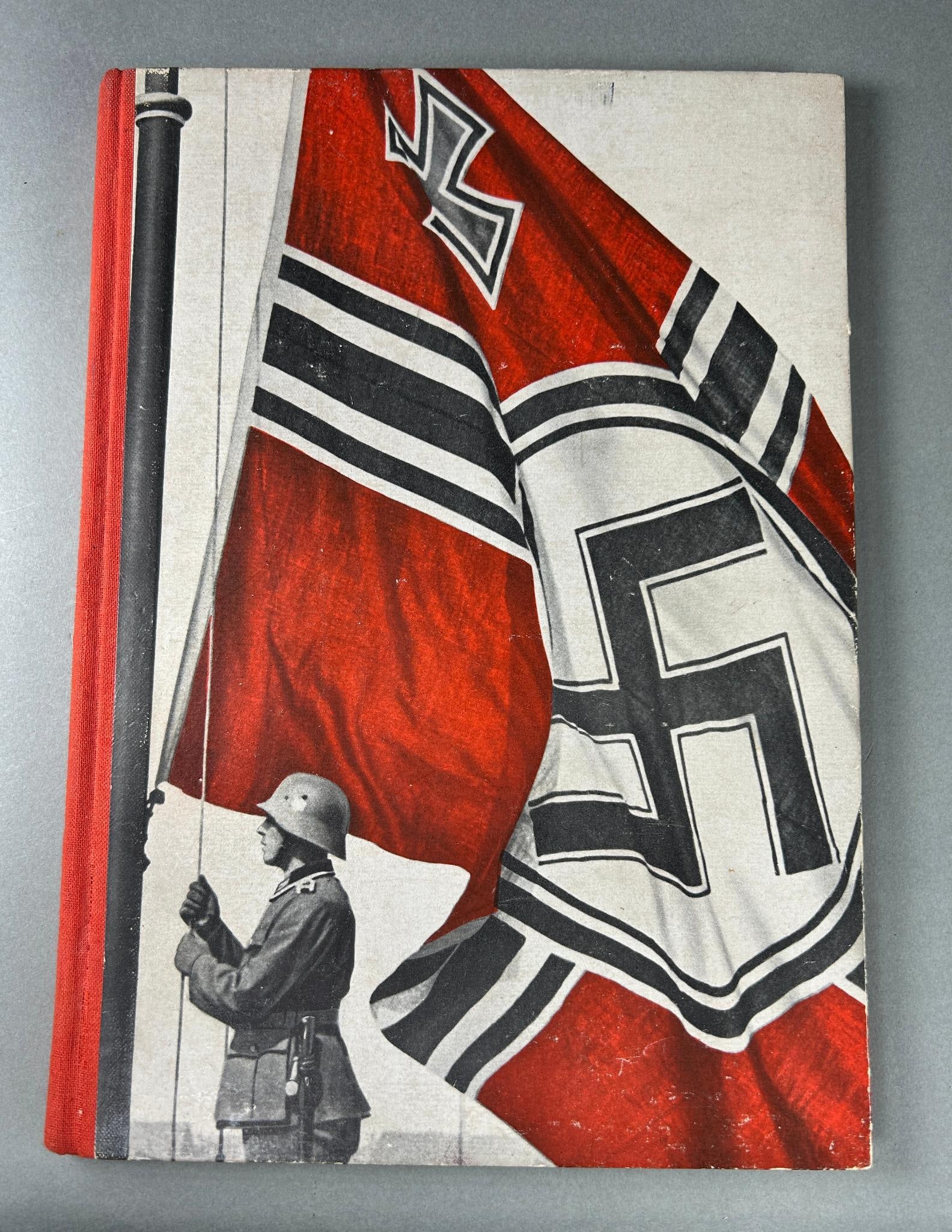 WWII Nazi German Soldier 6th Army Corps Commemorative Service Book: World War Two Army service commemorative book issued to Willy Meyer of Gehlenbeck, Germany upon completion of his two year service in the army 1935 - 1937. Book published in 1937 by Erich Zander, Berl