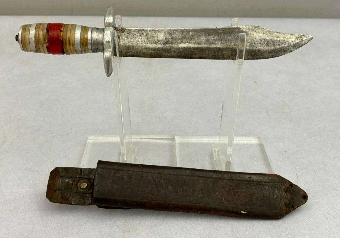 Wwii U.s. Theater Made Fighting Knife Bowie Style Blade Auction