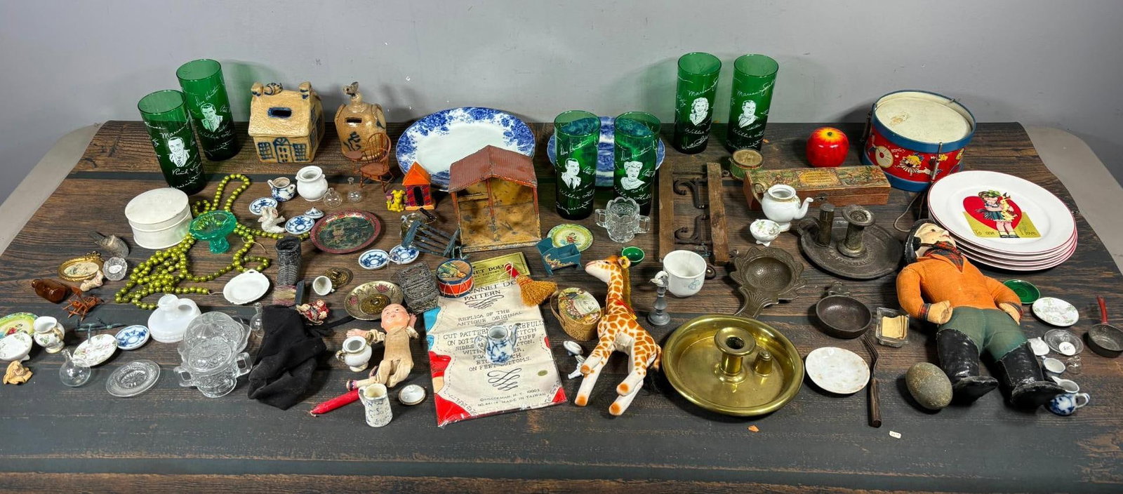 Antique Horse Jockey Doll, Pottery Banks, Candle Holder, Hook Set & More Antique and Vintage Items (1 of 12)