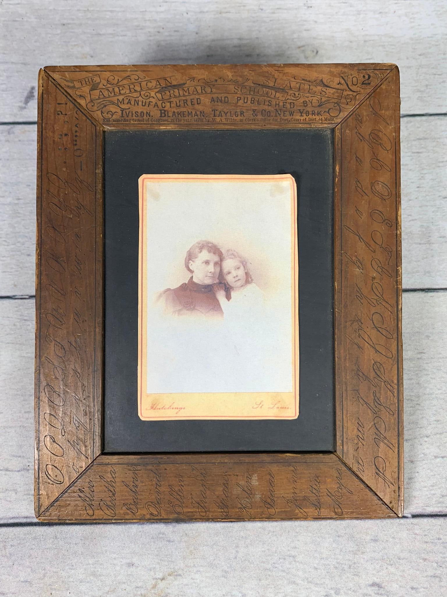 Antique Bruce Family Child's Chalkboard and Photo Card (1 of 14)