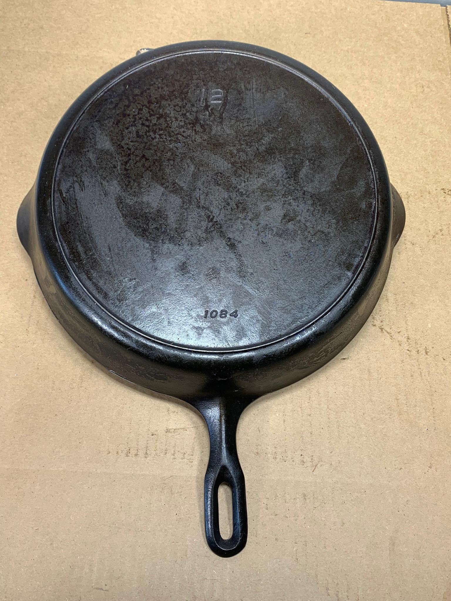 Antique Griswold Iron Mountain Cast Iron Skillet 1084 with Heat Ring (1 of 6)