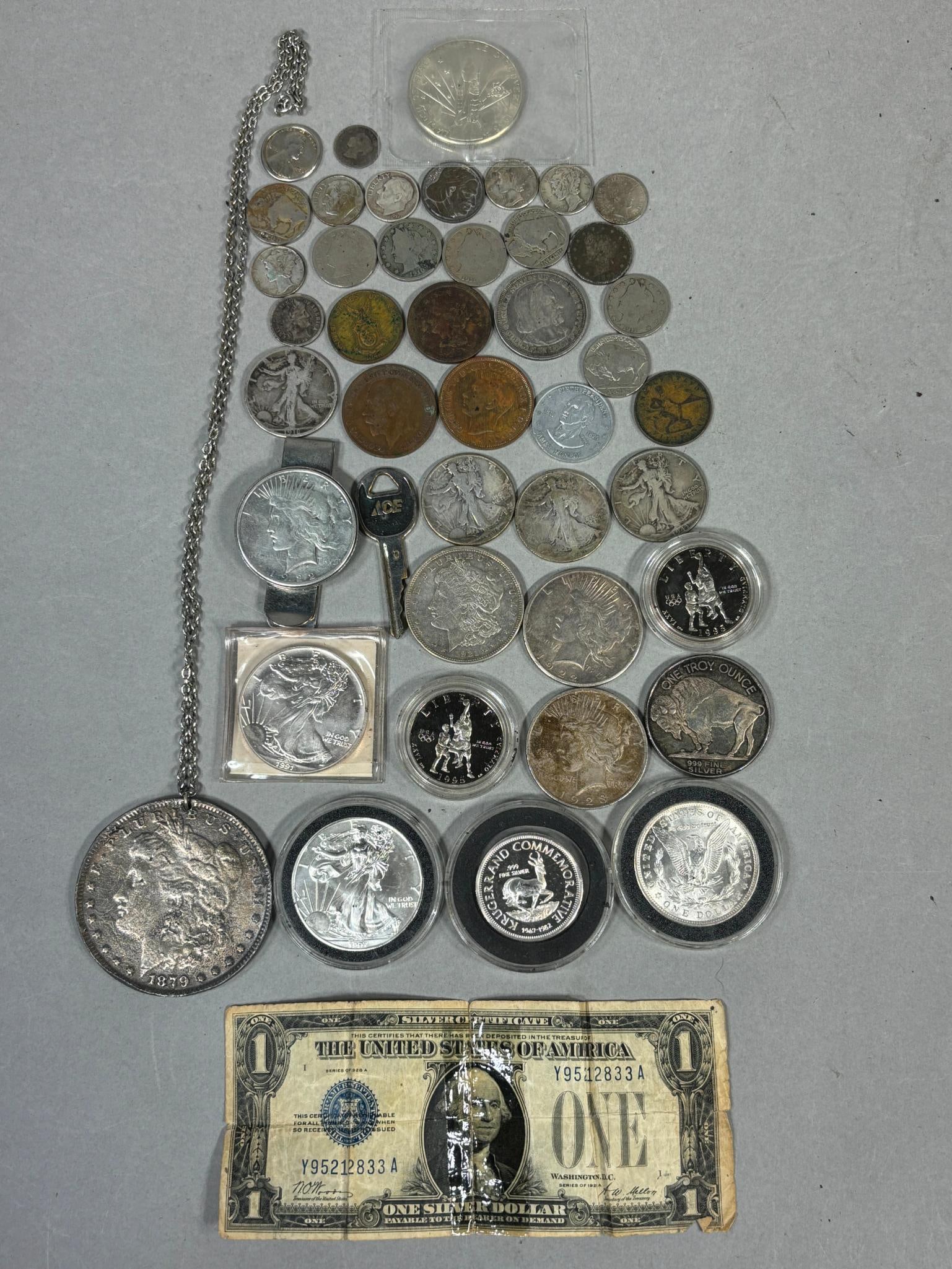 Large Vintage Coin Lot Many Silver Coins (1 of 13)