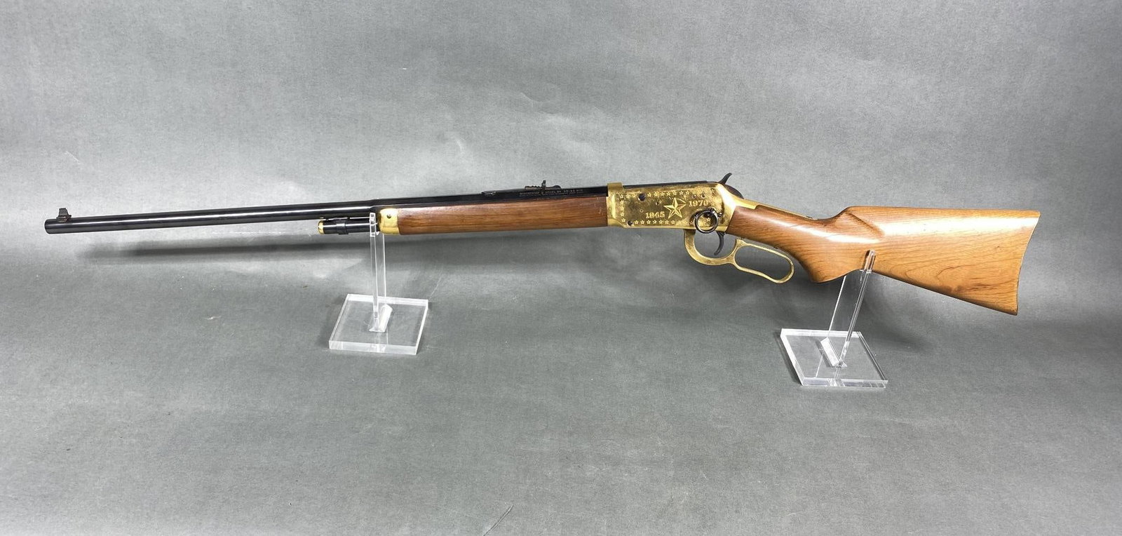 ## Winchester Model 94 Rifle 30-30 Lone Star Commemorative 1970: MFG/IMPORTER: Winchester MODEL: 94 SERIAL: LS8537 CALIBER/GAUGE: 30-30 CONDITION: Action good, bore good. SIZE: 26" bbl NOTES: Lone Star Commemorative 1845-1970. This firearm is 50 years old or older