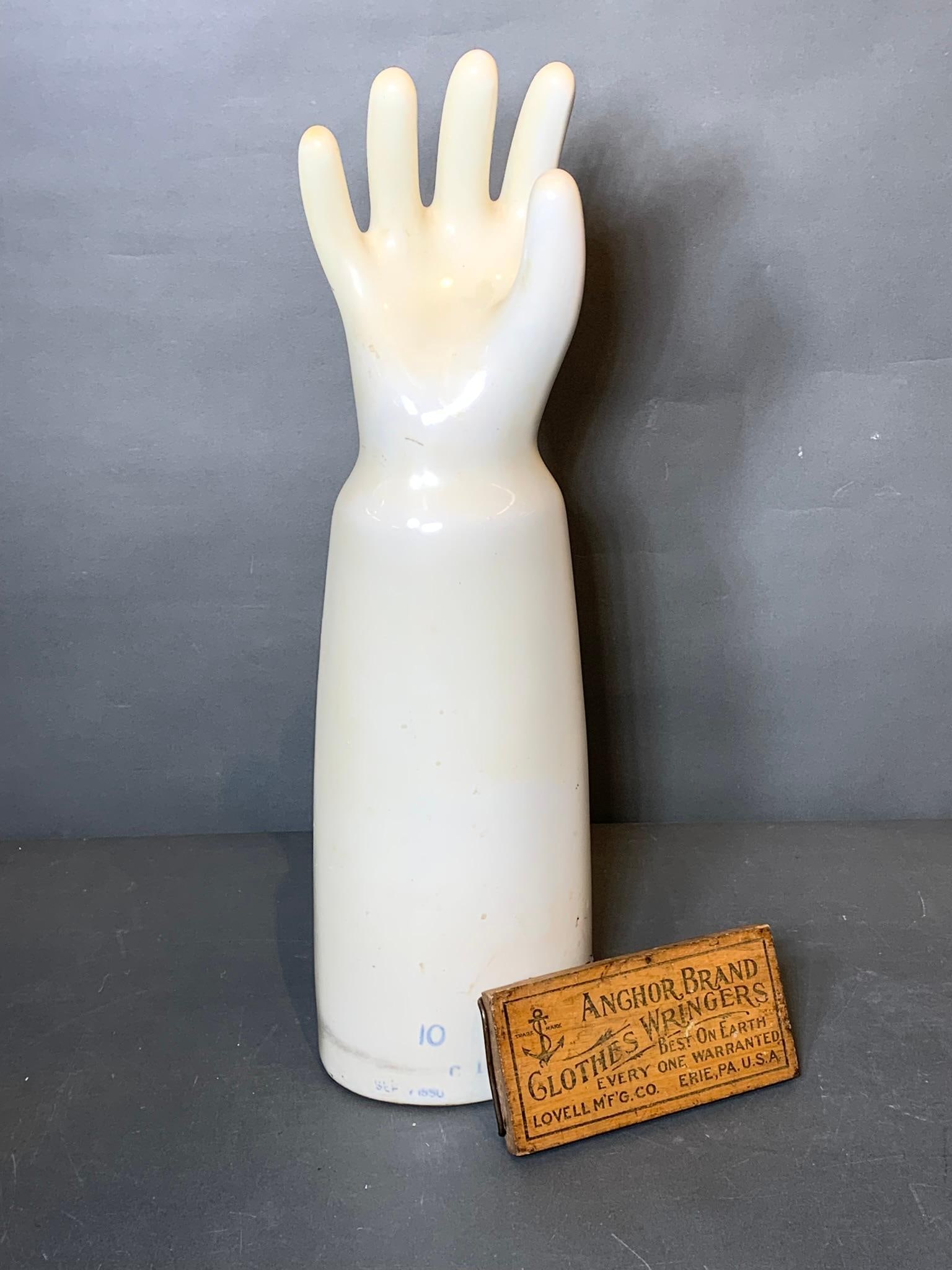 Antique Advertising Mouse Trap and General Porcelain Glove Mold (1 of 9)